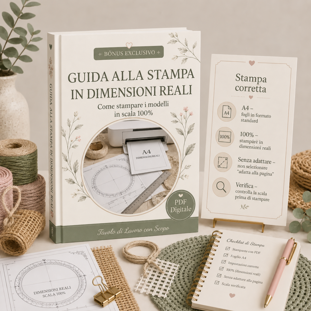 Guida alla stampa in dimensioni reali